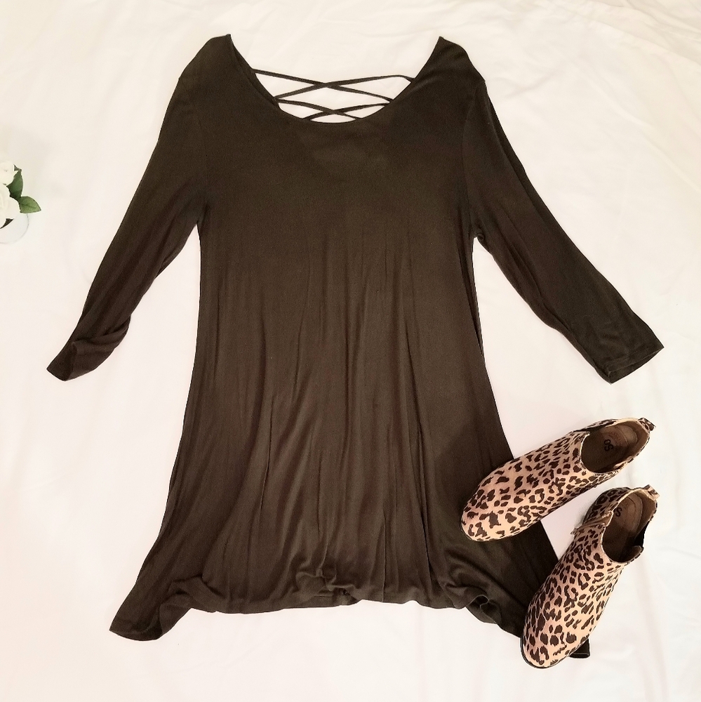 Dark Green flowy Dress